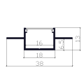 High Brightness LED Linear Light Fixture Strip Lighting